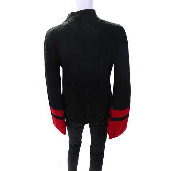 Slate & Willow Womens Bell Sleeve Sweater Black Size 6 11617072 - Picture 3 of 5